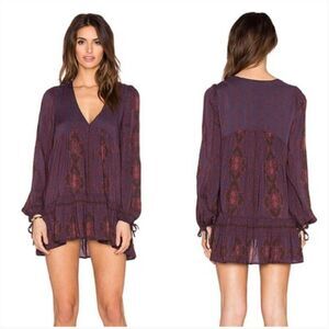 FREE PEOPLE | Down by the Bay Tunic in Dusk Combo xs dress